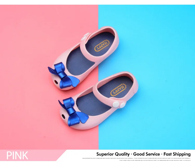 Kids Garden Shoes 2018 New Girls Sandals Jelly Crystal Waterproof Children Shoes Girl Slippers Summer Bowknot Princess Shoes 578 578 (3)