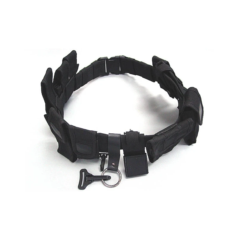 

7in Multi functional Belt Security Police Guard Utility Kit Tactical Military Belt With Tool Bag Pouch System For Men Wholesale