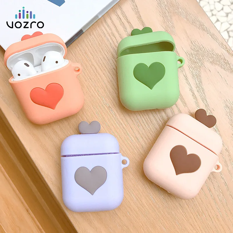 

VOZRO For Apple Airpod Case Cover Vozro Cartoon Wireless Bluetooth Earphone Silicone Charging Headphones Cases Protective