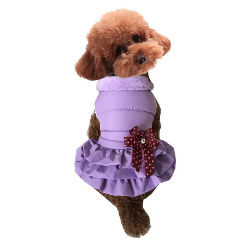 New arrival Pet Dog Princess Dress Tutu Rosette&bow Dresses Cat Puppy