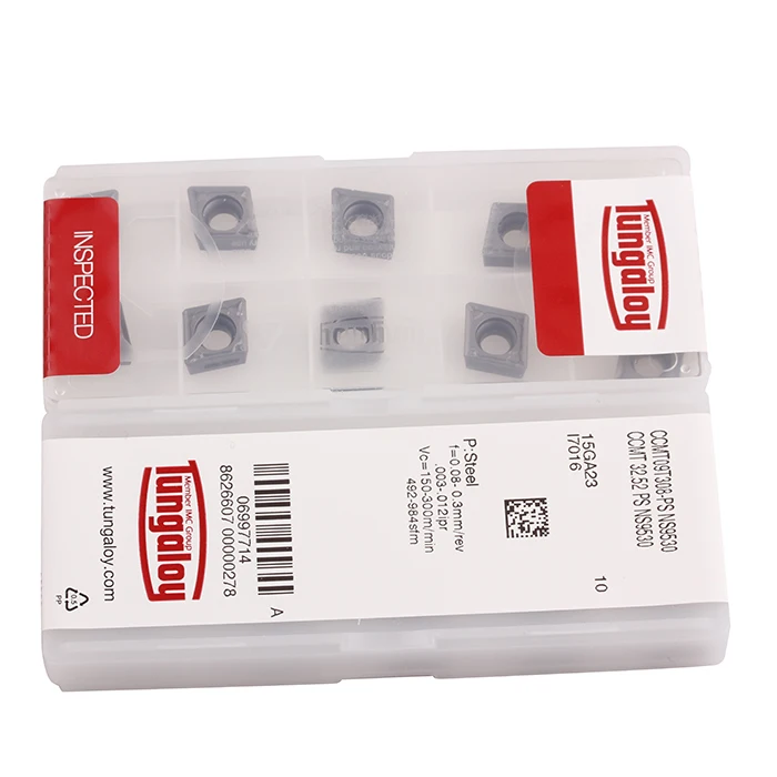 10pcs Tungaloy CCMT09T308-PS T9115 CCMT32.52PS T9115 CNC Carbide Inserts