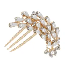Блестящие вечерние свадебные хрустальные стразы жемчужные заколки для волос 6 стилей