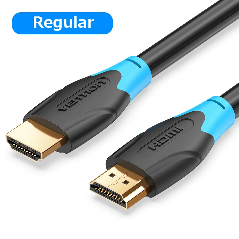 Vention Кабель HDMI к HDMI кабель 4K HDMI 2,0 3D 60FPS кабель для сплиттера ТВ ЖК-дисплея ноутбука PS3 проектор компьютерный кабель - Цвет: AAC Black