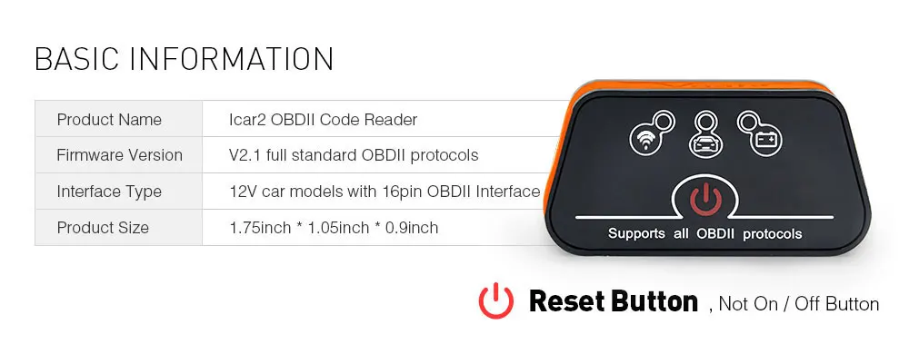 Vgate iCar2 ELM 327 v2.1 obd2 сканер wifi адаптер для диагностики автомобиля для IOS/android obd odb2 диагностический инструмент PK elm327 v1.5