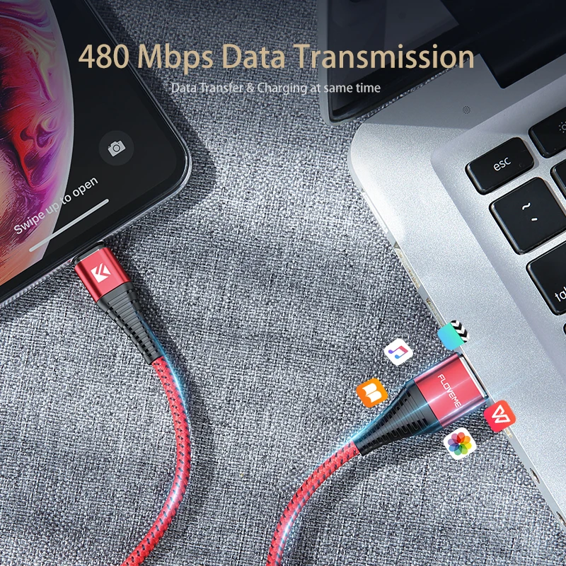 FLOVEME зарядка для айфона 2A USB кабель зарядного устройства iPhone зарядки телефона