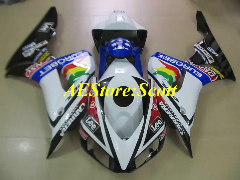 Набор обтекателей для мотоцикла HONDA CBR1000RR 06 07 CBR 1000RR 2006 2007 CBR1000 ABS белый цветной
