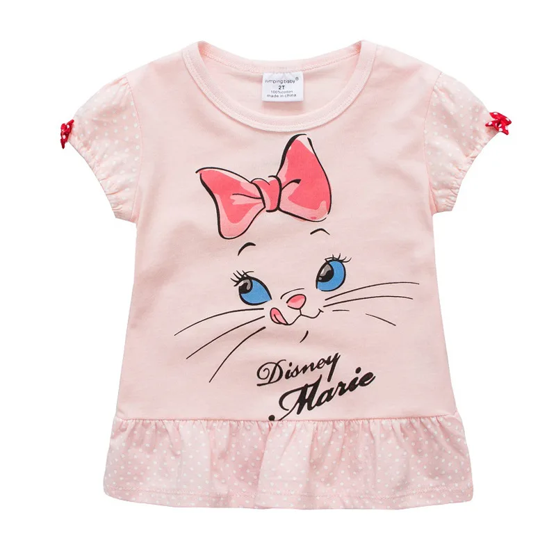 Футболка для девочек детская одежда; Футболка Camiseta vetement enfant fille; топы для девочек с принтом животных; Детская Футболка roupas infantis menina