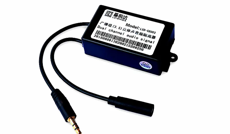 

3.5 Audio Isolator Notebook Current Noise Cancellation Common Ground Filter AUX Noise Reduction Anti-interference GB003