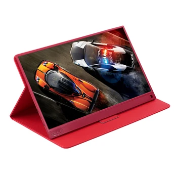 

T-bao Portable Monitor Gaming Monitor PC Expansion Screen 1920x1080 HD IPS 15.6-inch Display LED Monitor with Leather Case