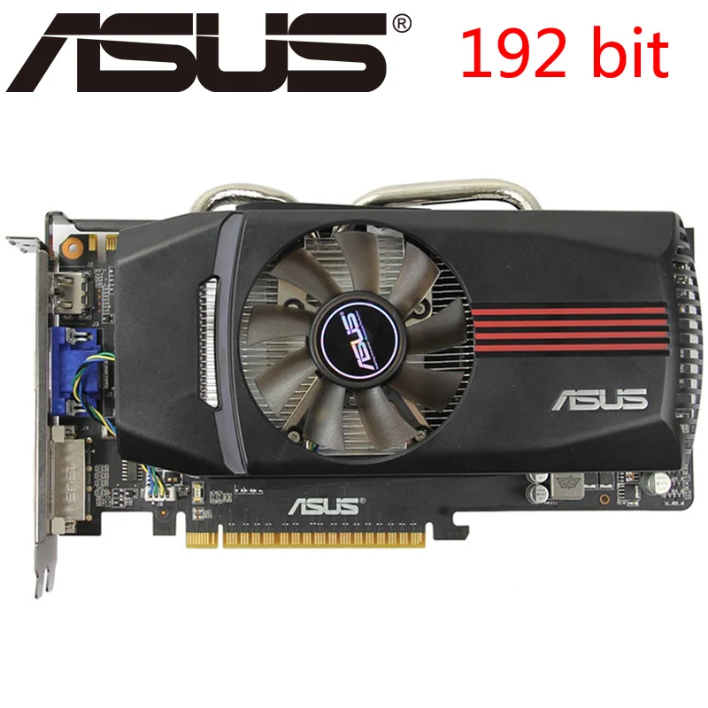 Видеокарта ASUS GTX550 Ti 1 ГБ 192 бит GDDR5 видеокарты для nVIDIA Geforce GTX 550 б/у VGA карты