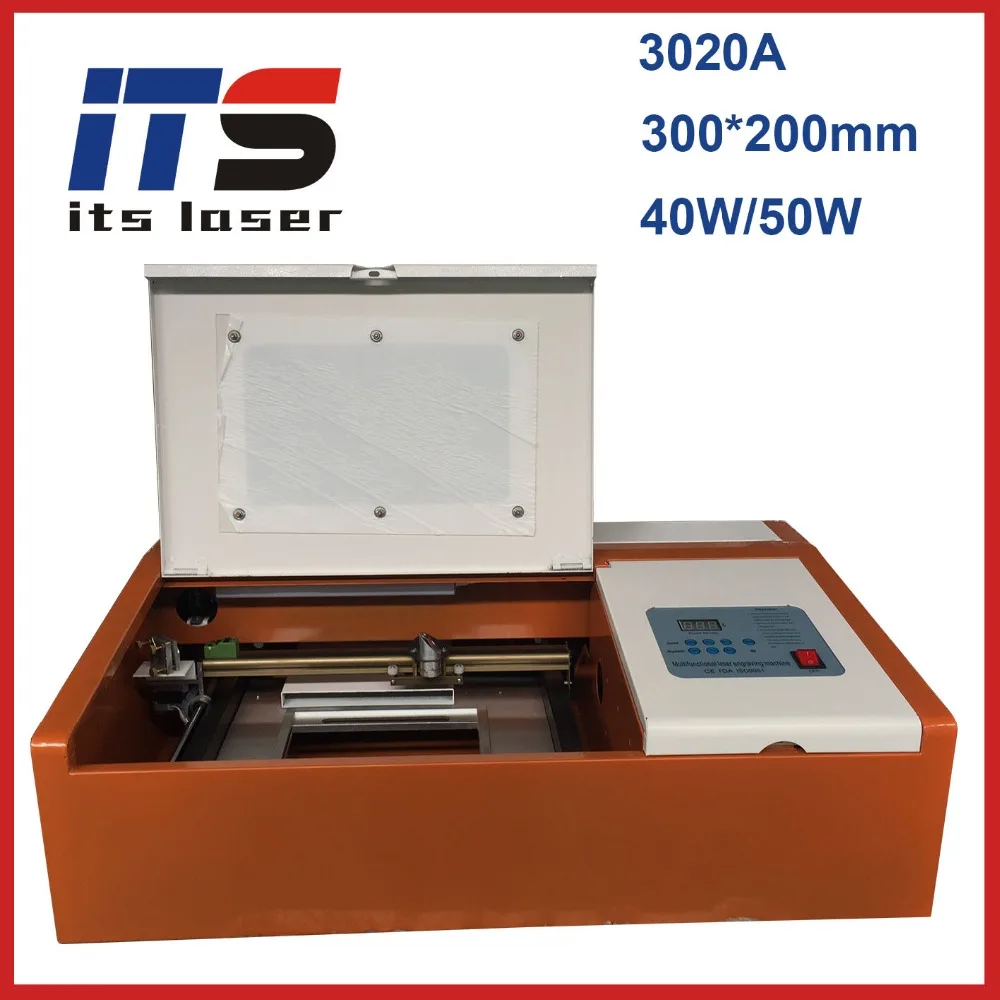 Его 3020A K4 40W 50W CO2 лазерная гравировальная машина без налога для Малайзии|Фрезы по