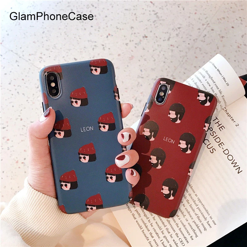

GlamPhoneCase Simple Cartoon Boy and Girl Phone Case For iPhone X XS Max XR Soft TPU Cover For iPhone 7 8 6 6s Plus Case Coque
