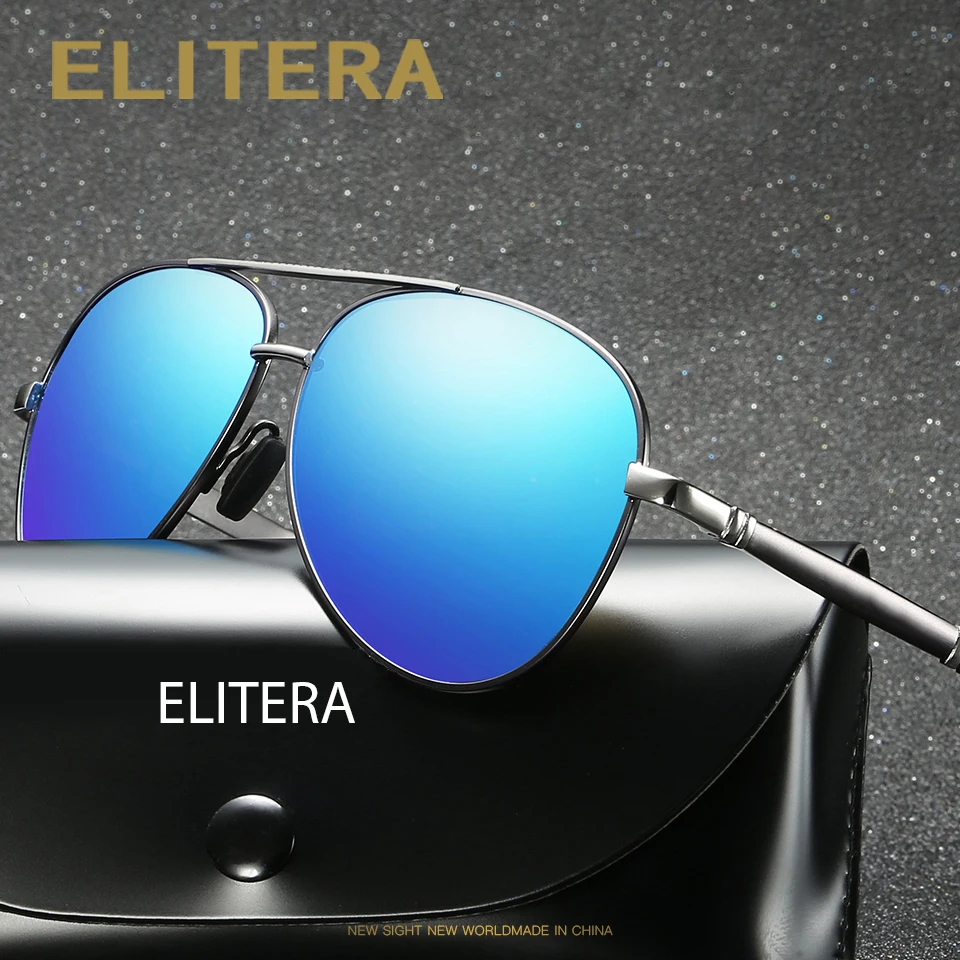 Мужские солнцезащитные очки ELITERA поляризационные в стиле унисекс с