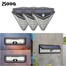 Outdoor LED Solar Light Rechargeable Motion Sensor Garden Light Emergency Stair Street Yard Lighting Wall Lamp Waterproof CLS123