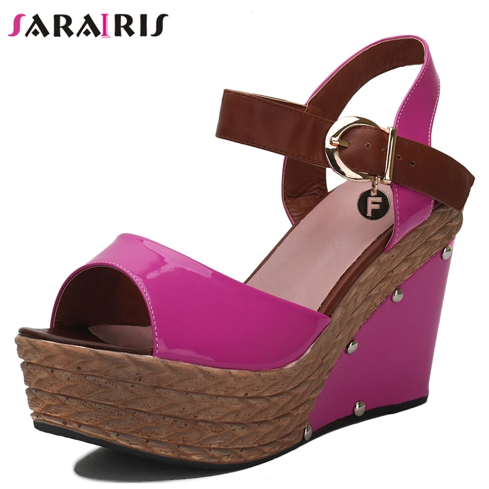 

SARAIRIS Leisure Wedges Shoes Women 2019 Summer Sandals Elegant Party Platform High Heels Shoes Woman