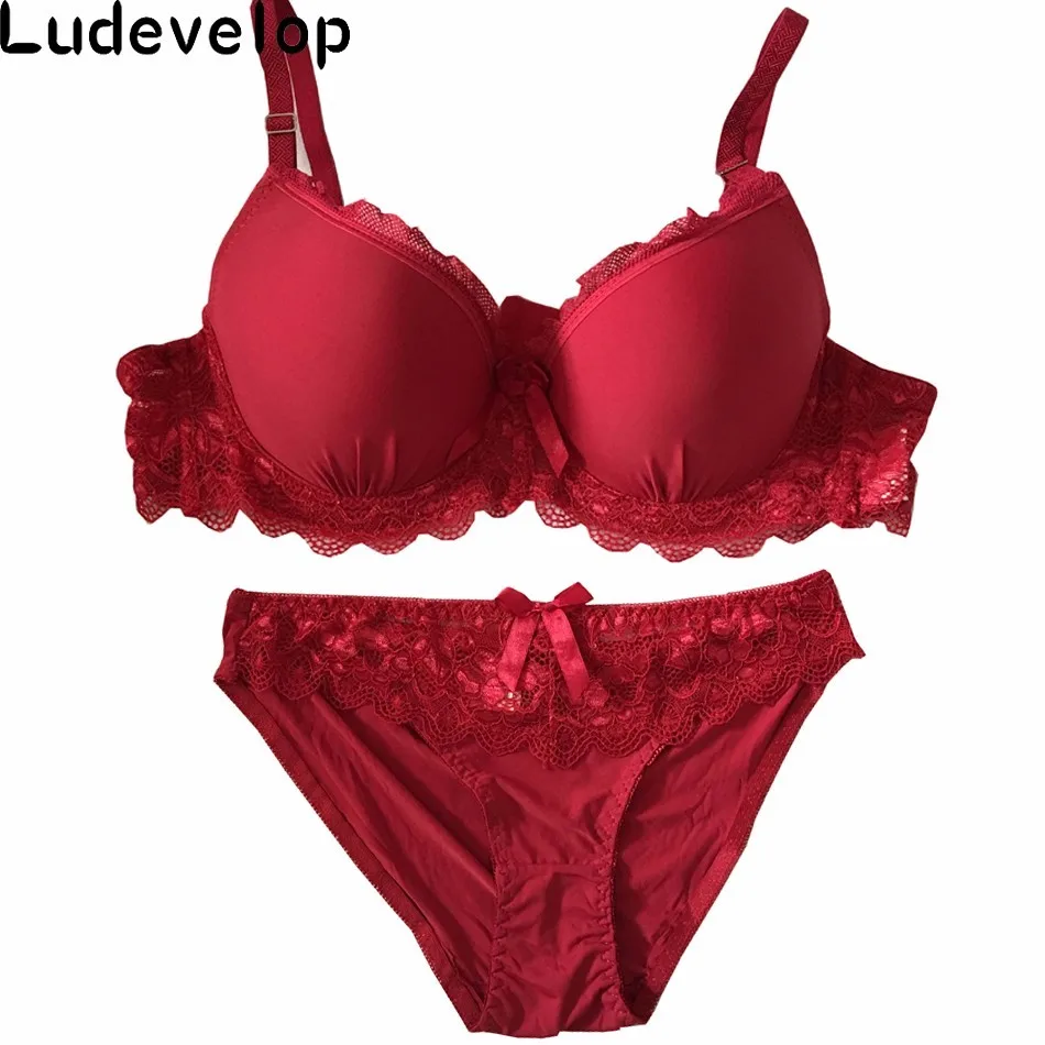 Комплект женского кружевного нижнего белья с чашкой пуш ап 40 48CD|bra set|underwear setbig size