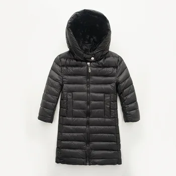 

2018 New winter fashion Kids girls jacket children plus thick velvet jacket big virgin long warm coat for cold winter