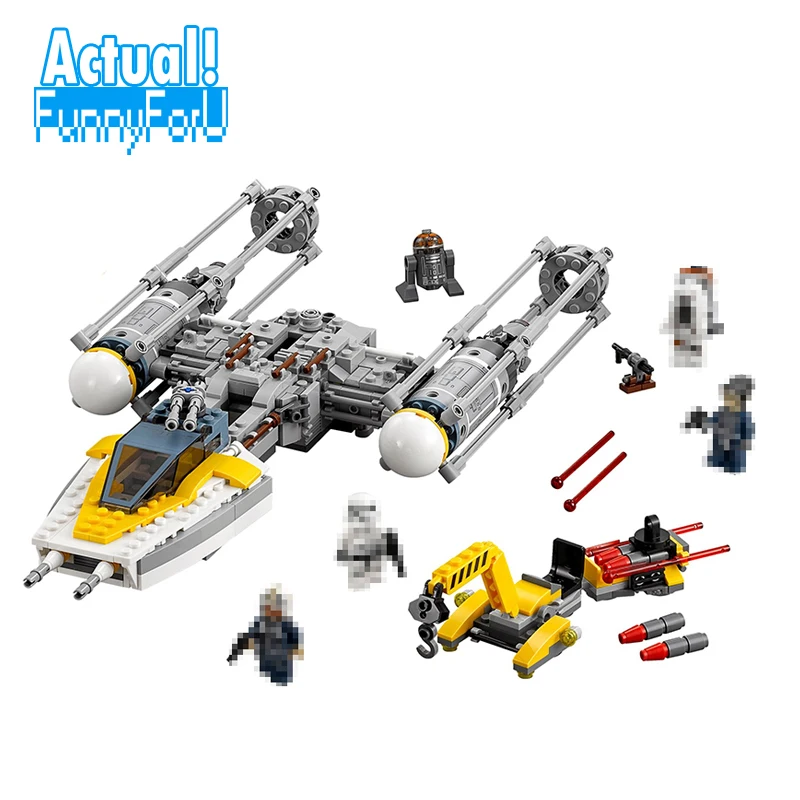 

LEPIN 05065 Y-wing Starfighter Star Clone Wars Building Blocks Bricks Enlighten Toys Oyuncak Compatible with legoINGly 75172