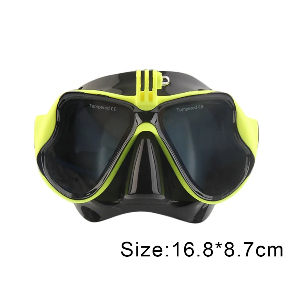 Желтая подводная камера Xiaomi, простая маска для дайвинга, подводное плавание, очки для плавания, подходят для стандартной спортивной камеры GoPro
