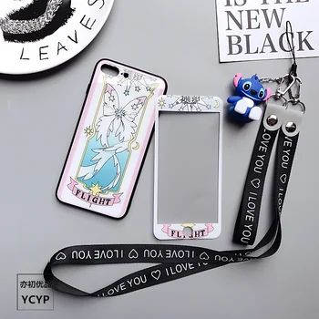 

For iPhone 8 plus glass back case & front tempered glass screen film for iPhone 7 plus/for iphone X/ 6 6splus case 3D holder