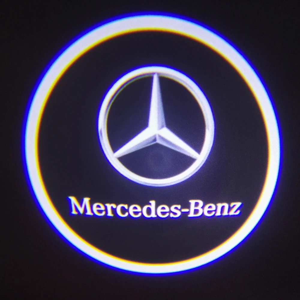 4 шт. 3D лазерный 12 В Автомобильный Дверной логотип теневой светильник Добро пожаловать светильник-проектор Призрак Тень Шаг лампа для Mercedes-Benz BMW Toyota Audi VW