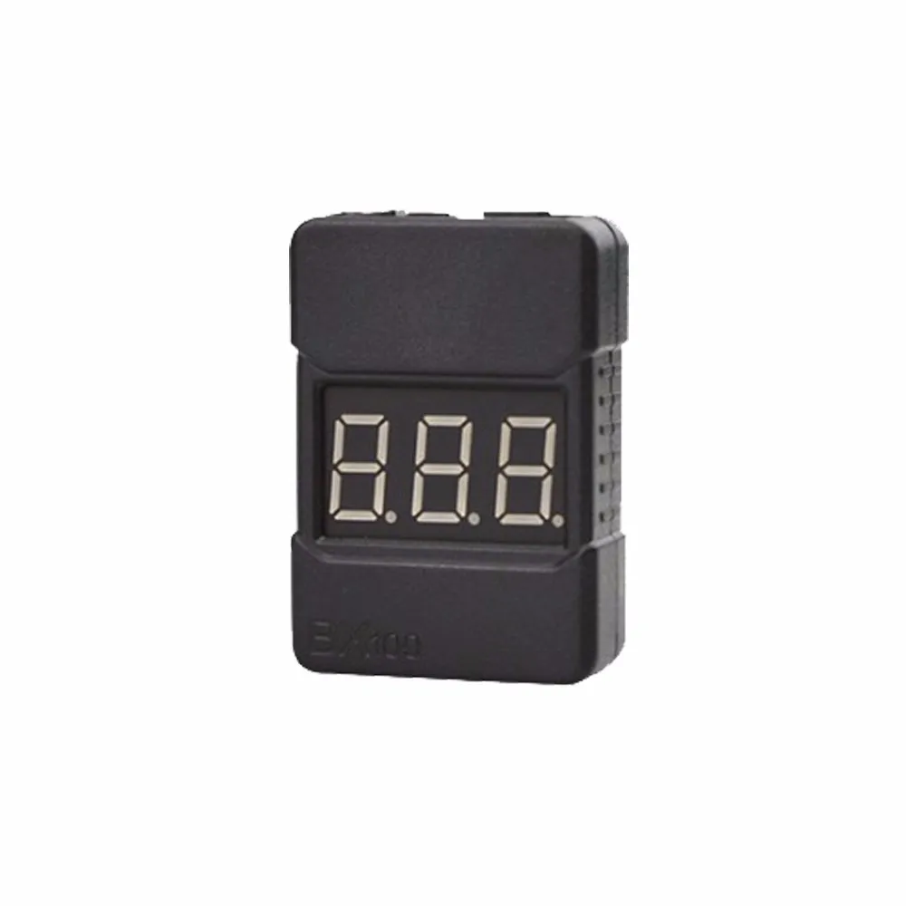 BX100 1-8S Lipo Battery Voltage Tester Low Voltage Buzzer Alarm w/ Dual Speaker 