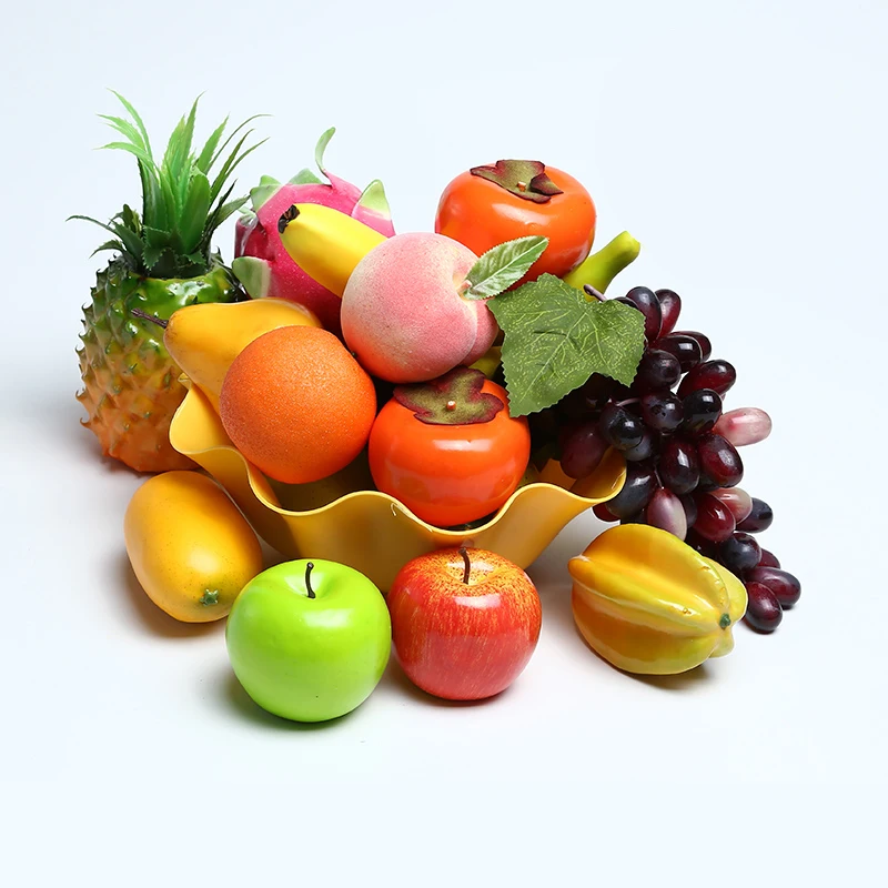 GUIGUI DIY искусственные фрукты Свадебная вечеринка Декор имитация пены поддельные яблоко лимон персик оранжевый модель пластиковые искусственные фрукты