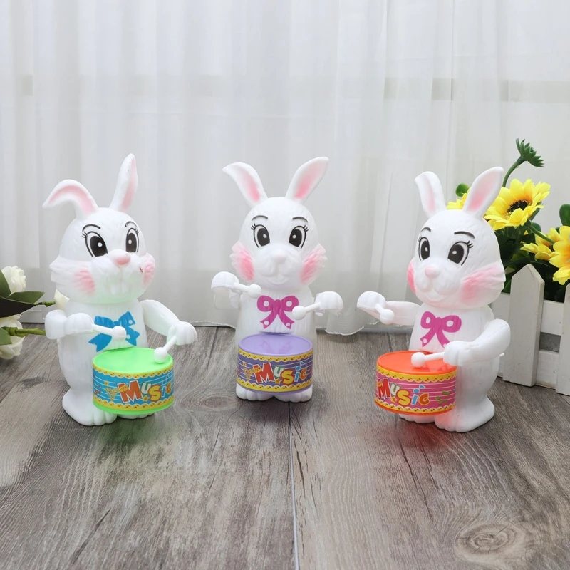 Кролик барабанная игрушка Заводной развивающая игрушка подарок для ребенка