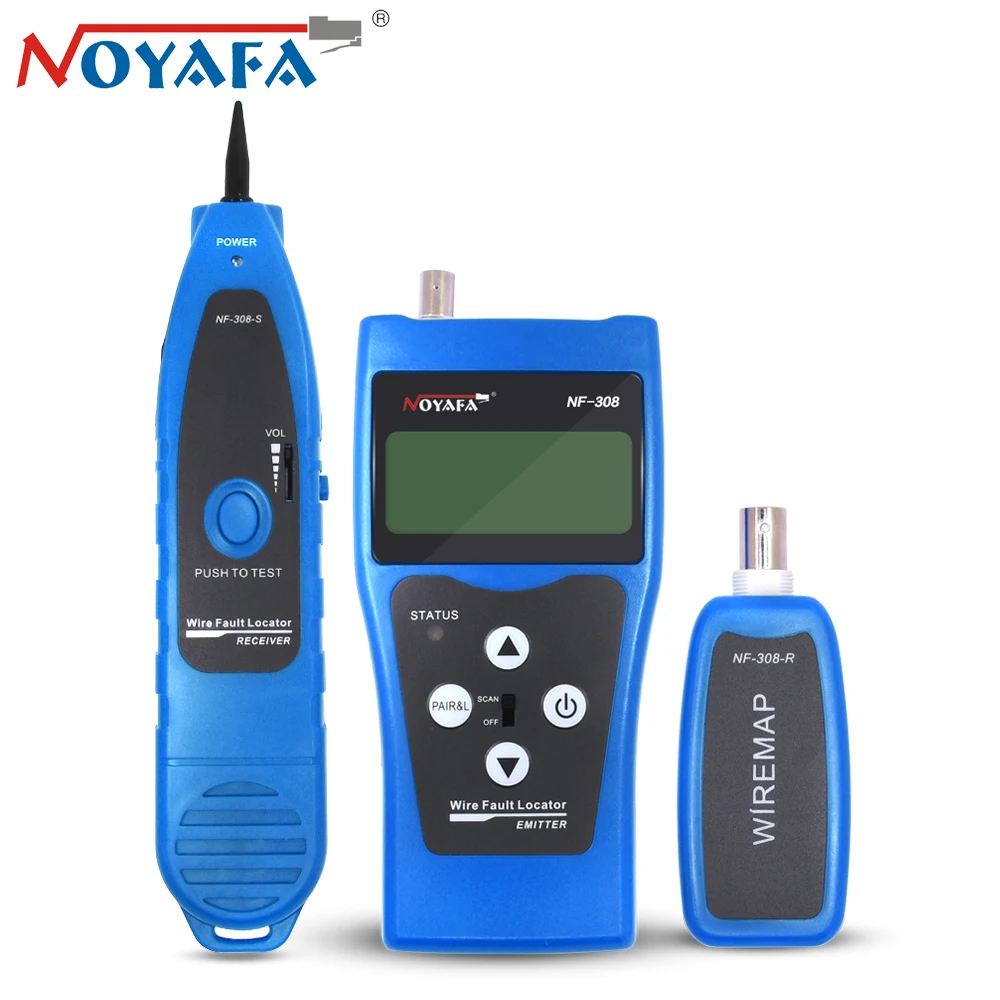Оригинальный Noyafa NF 308 RJ45 UTP STP Cat5 Cat6 диагностирует трассировщик тона комплект