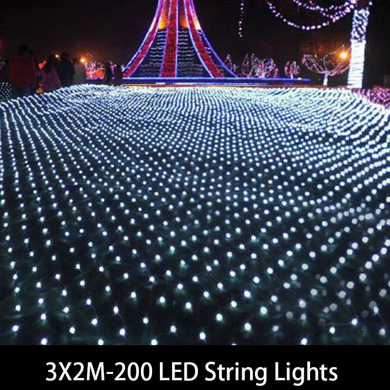 1set & 3M x2M 200 LED String Lights Christmas xmas Fairy Lights Outdoor Home For Wedding/Party/Curtain/Garden Decoration 1set & 3M x2M 200 LED String Lights Christmas xmas Fairy Lights Outdoor Home For Wedding/Party/Curtain/Garden Decoration