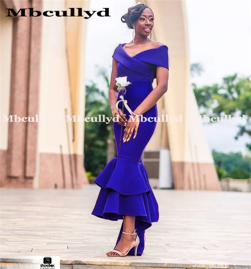 royal blue mermaid bridesmaid dresses