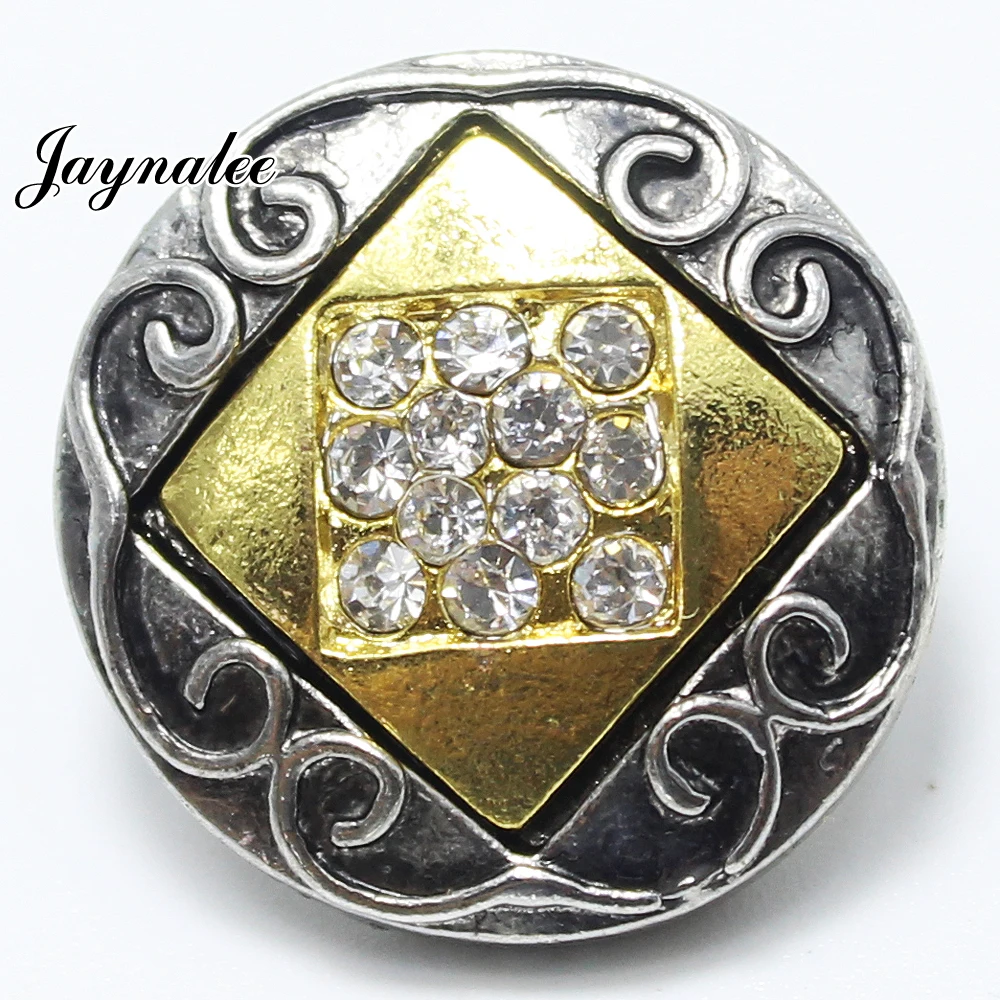 Hot wholesale jayna ginger Charm rhinestone snaps jewelry snap buttons