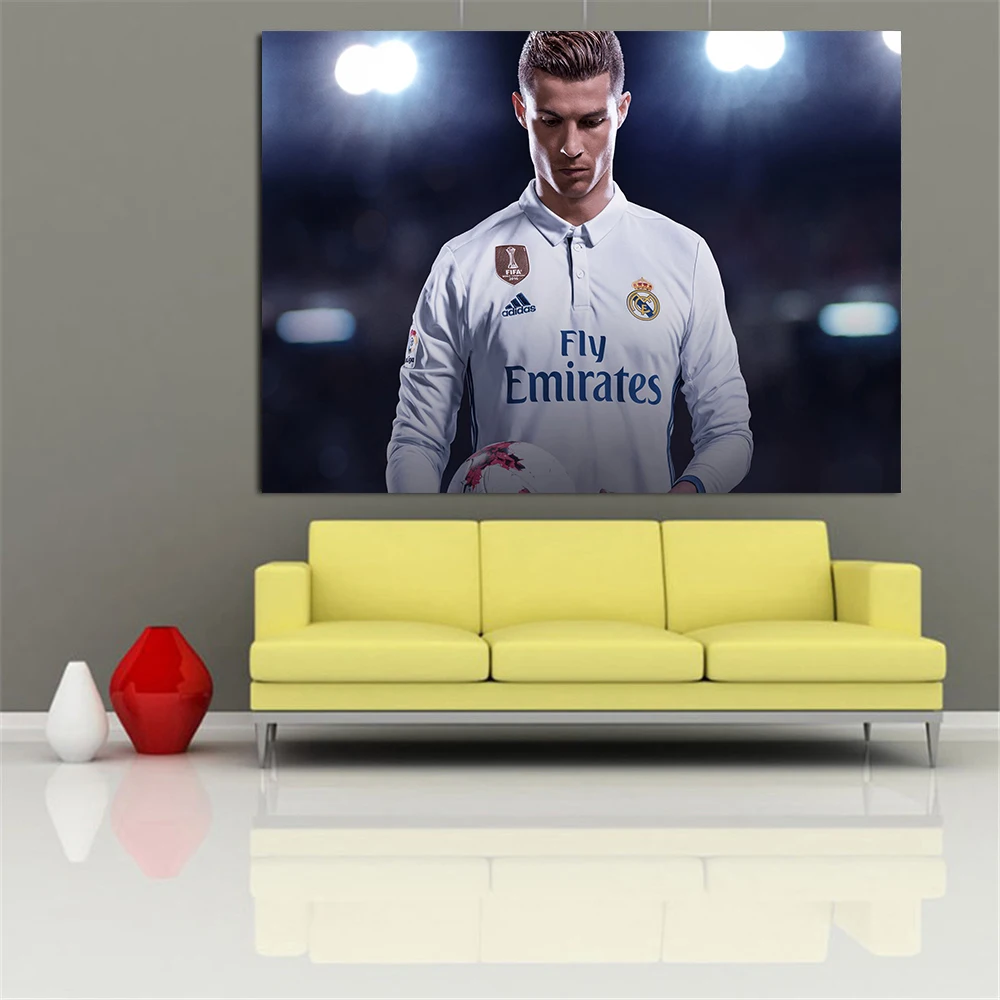 

Kids Room Poster Griezmann Ronaldo Mohamed Salah Painting Football Star Living Room Decoration Modern Wall Art Picture Cuadros