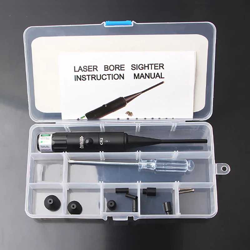 

Hunting Red Green Laser Bore Sight Kits For .177 To .50 Caliber Dot Boresighter For Hunting Riflescope Rifle With Switch