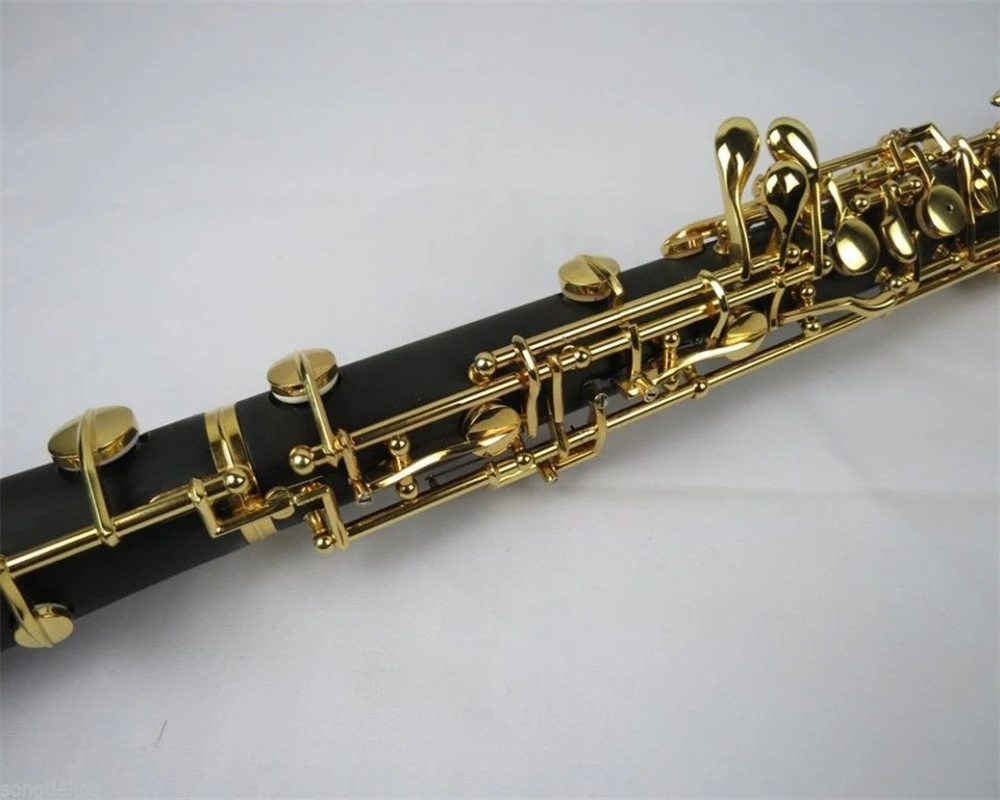 Semiautomatic-composite-wood-concert-oboe-gold-plating-C-key (2)