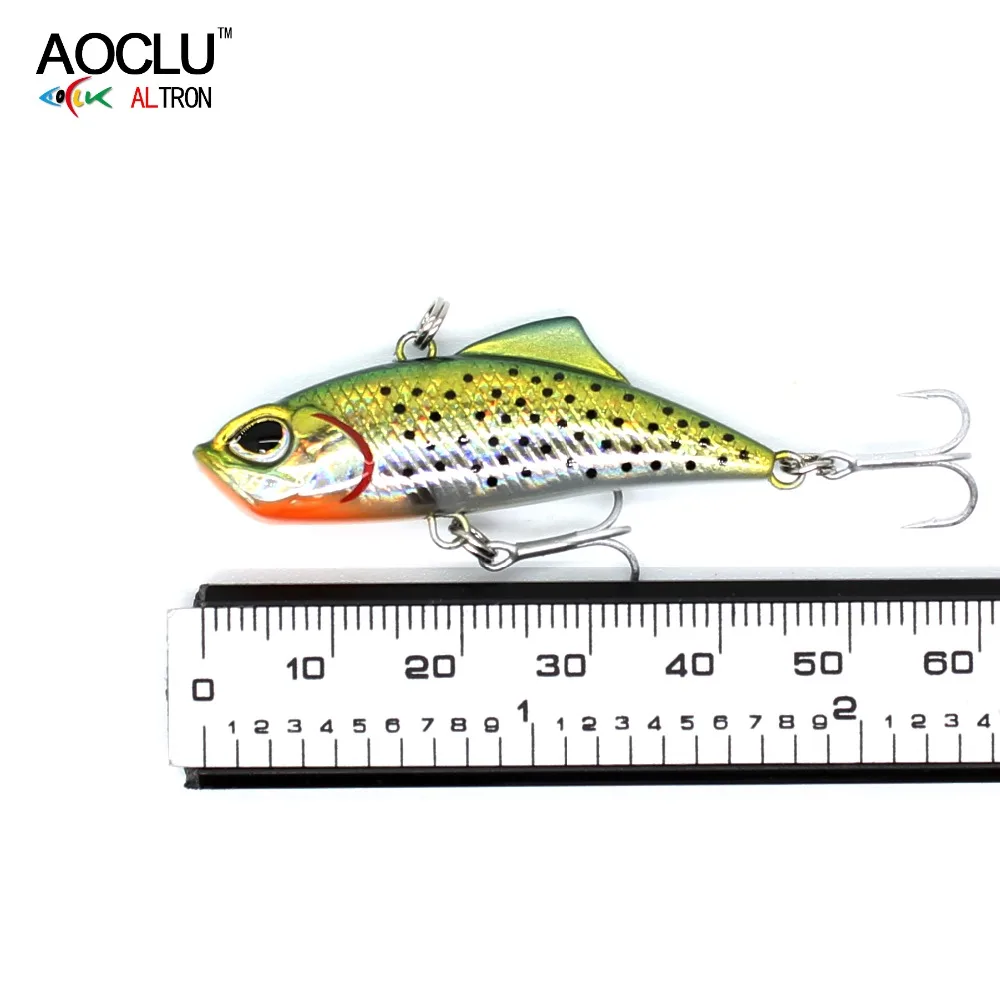 

AOCLU new fishing lure 6 Colors 4.5cm 5.3g Hard Bait Small VIB Fishing lures Fresh Salt water tackle sinking lure free shipping