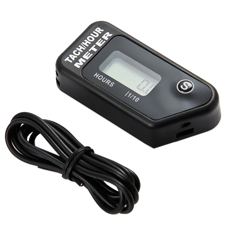 Digital Hour Meter Tachometer for Outboard Motor Lawn Mower Motocross