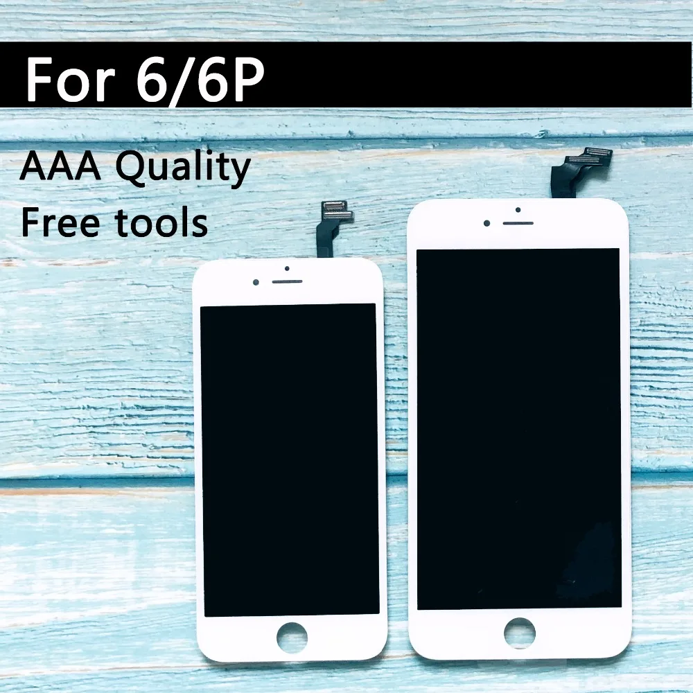 Factory Sale Assembly for Iphone 6 LCD Display with Touch Screen Digitizer Replacement Black and White 4.7inch 100% Test