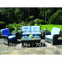 Новинка! ротанга диван-кровать с Кофе и тумбочки