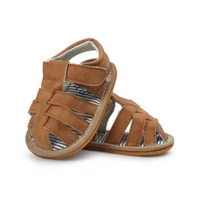 Новинка года; сезон весна-лето; 4 классических цвета; сандалии для мальчиков; детская обувь; сандалии из искусственной кожи; нескользящая резиновая подошва для малышей