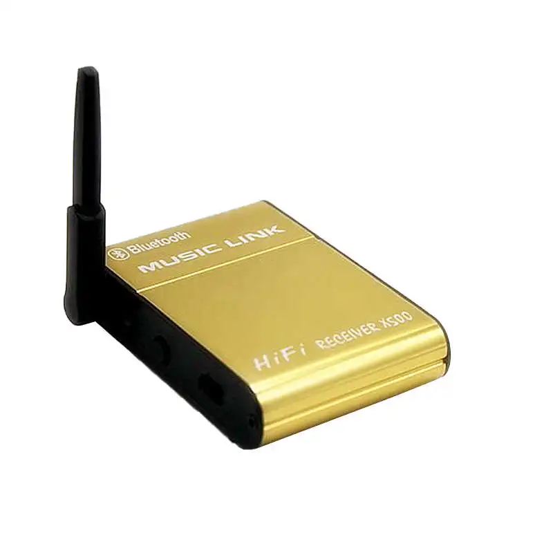 Беспроводной Bluetooth Динамик адаптер аудио музыка стерео приемник 20 м 2.4Gh Bluetooth приемник беспроводной Музыка ссылка для автомобиля ПК Spx5 - Цвет: Gold EU plug