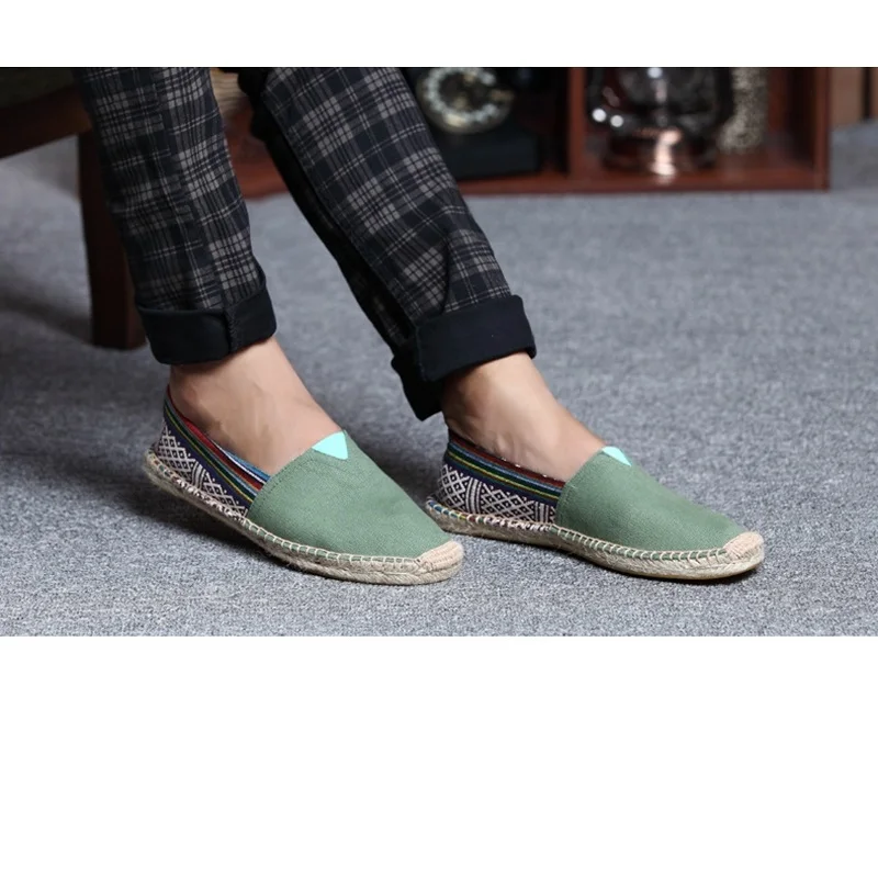 HANSCHIC 2017 New Arrival Green Retro Comfortable Simple Design Ladies Womens Casual Espadrilles Shoes for Female Unisex 101410 (14)