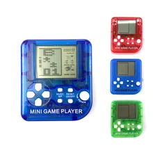 Classic Mini Tetris Brick Game Handheld Game Machine Mascota Virtual Tamagochi Toys Interactive Toys Gift For Kids Color Random