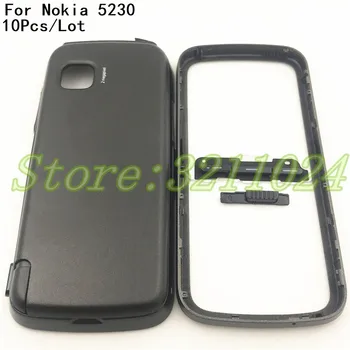 

10Pcs/Lot For Nokia 5230 New Full Complete Mobile Phone Housing Cover Case+ Keypad+Logo