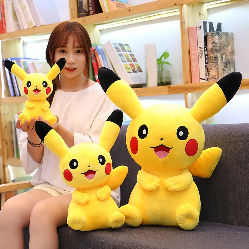 28-65cm Pikachu Plush Toys Cotton Cute Cartoon Soft Pillow Birthday Xmas Gift for Kid girl Playmate Baby Sleep Partner