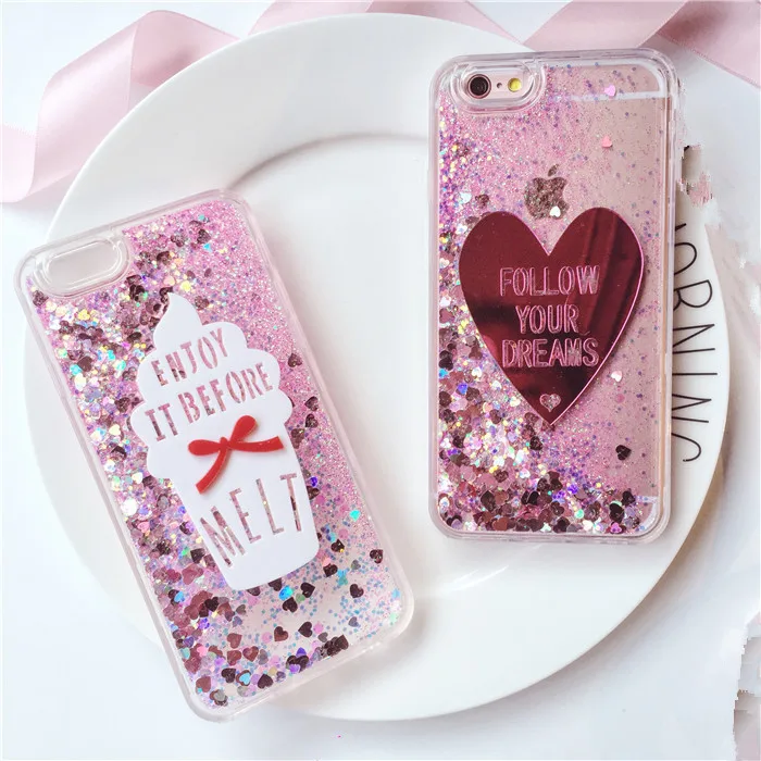 Чехол для Телефона iPhone 6 S 4.7 &quot6 плюс 5.5&quot Мягкий ТПУ Лето Ice крем Телефон задняя
