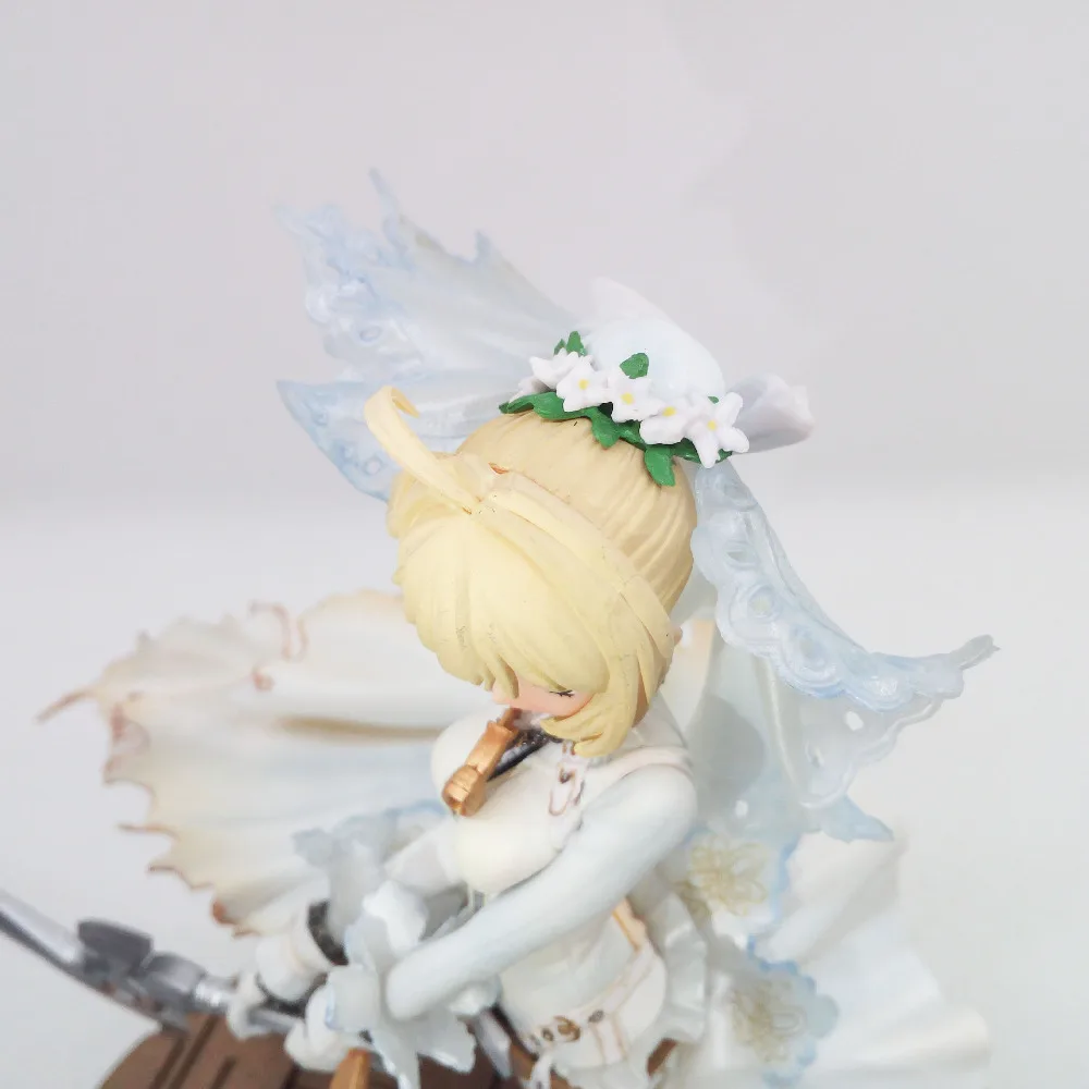 Аниме Рисунок 22 см Fate Stay Night CCC свадебное платье Ver. Saber Невеста ПВХ фигурка