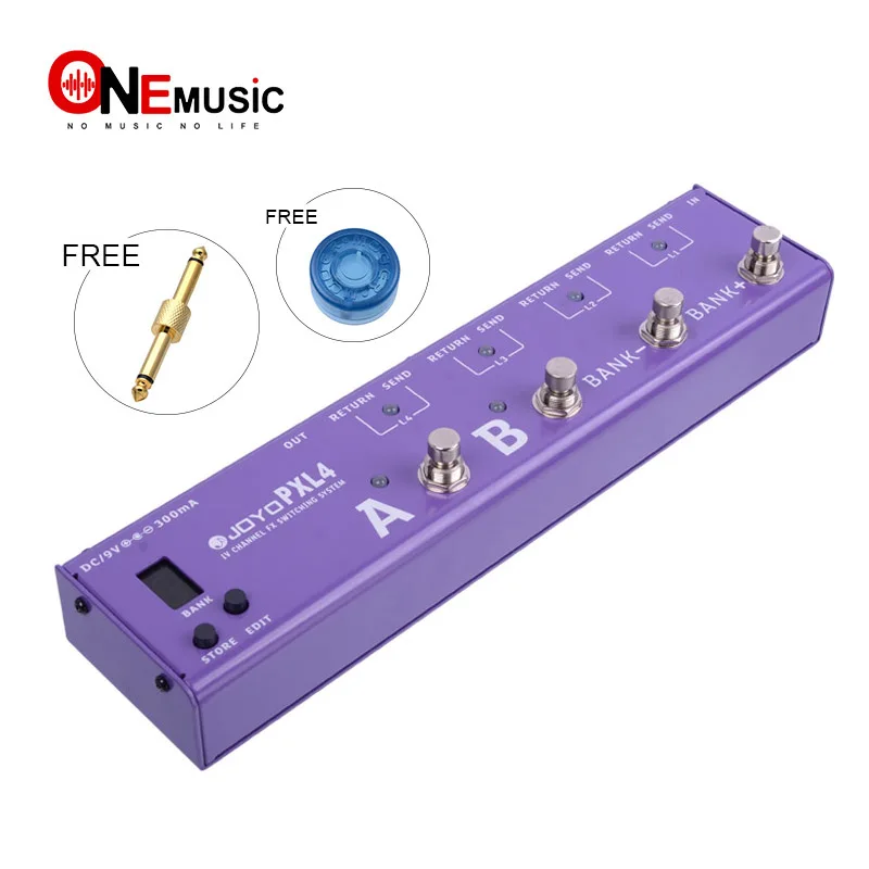 

JOYO PXL-4 4 Loops Purple Guitar Programmable Effect Pedal Looper Switcher Router Looping System WAVE-X For Boss Mooer