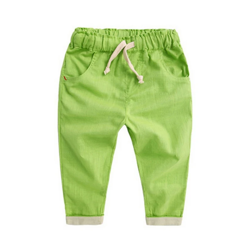 

Hot Sale Spring Boy Candy Color Trousers Kids Harem Pants Children Lovely Toddler Boys Capris