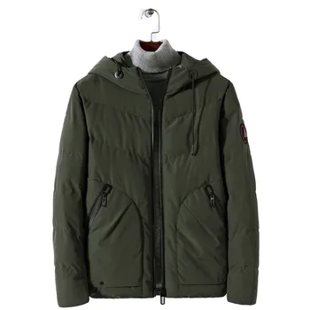

Hooded Outwear Warm clothing Thicken Brand Casual Parka Men top Coats Winter Jacket Slim Mens clothes dropshipping Veste Homme